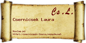 Csernicsek Laura névjegykártya