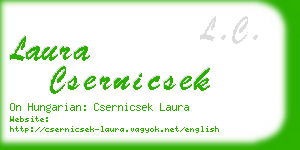 laura csernicsek business card